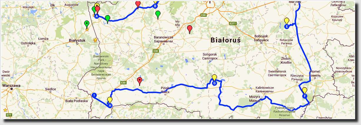 Białoruś 4 - mapa
