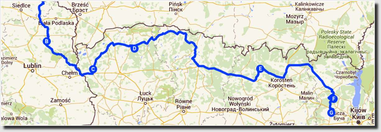 Ukraina 1 - mapa